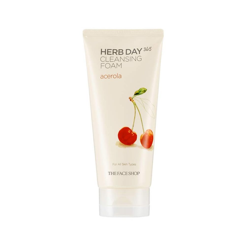 THE FACE SHOP HERB DAY ACEROLA FOAM CLEANSER